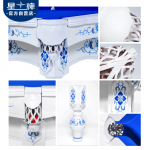 悟空体育
中式钢库台球桌XW8101-9A 定制青花瓷家用桌球台
